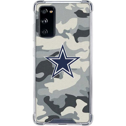 NFL Dallas Cowboys Camo Galaxy S20 FE Clear Case